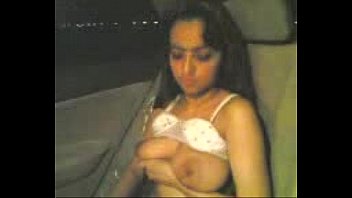 Girl in Car on Juhu Beach at night